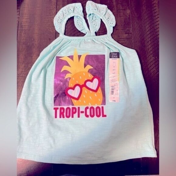 Okie Dokie Girls Tank Top - NWT - Size 4T - Picture 1 of 3